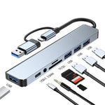 Adaptateur USB-C 11 en 1 HDTV 4K pour PC, MacBook et Tablette...
