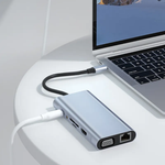 Adaptateur USB-C 11 en 1 HDTV 4K pour PC, MacBook et Tablette...